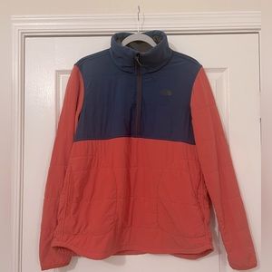 North Face Quilted Half-Zip Pullover, Large